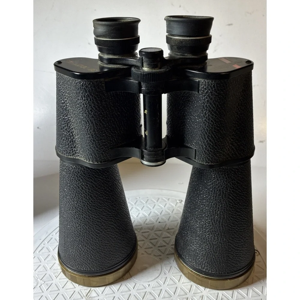 Excellent! Vintage Selsi Binoculars 30x70 J-S111 With Case Box Card Straps Stand